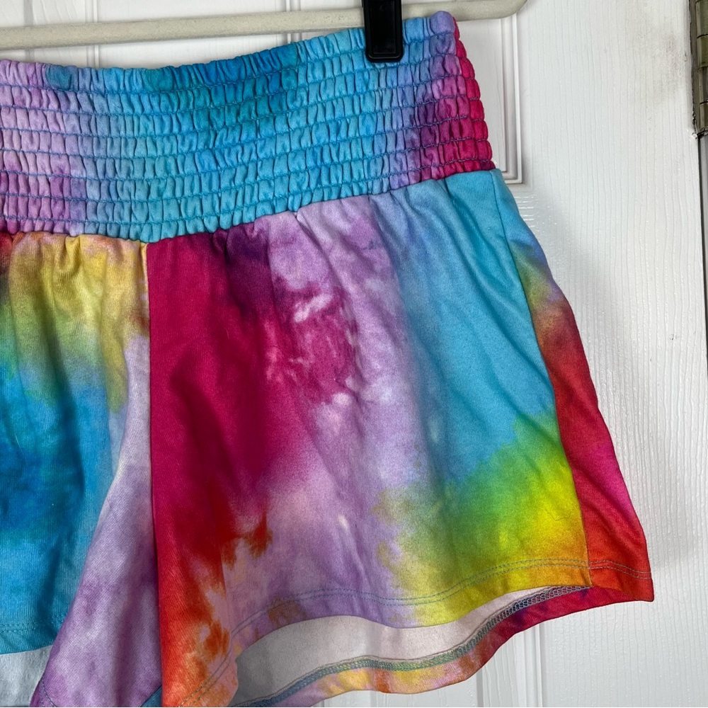 Torrid Sleep Colorful Tie Dye Pull-On Smocked Waist Loungewear Shorts - Picture 3 of 6